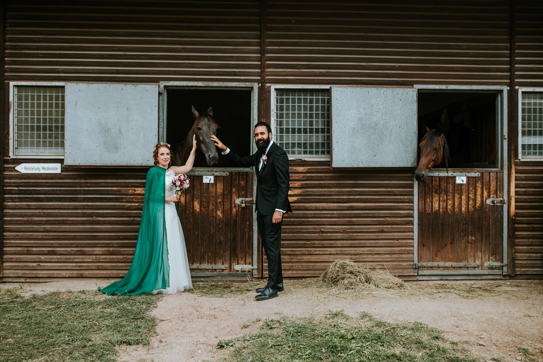 Hochzeitsfotograf, Berlin, Braut, heiraten, Pferde